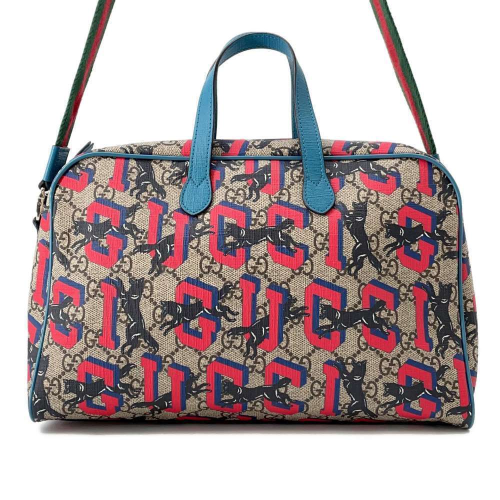 Gucci GG Supreme Wolf Shoulder Bag